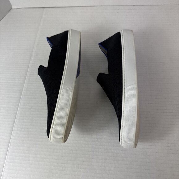 Rothy Women's 9.5 The Original Slip On Sneakers Black Knit Upper - Picture 10 of 16